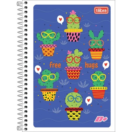 Foto ilustrativa Caderno Espiral Capa Flexível 1/4 D+ 48 Folhas