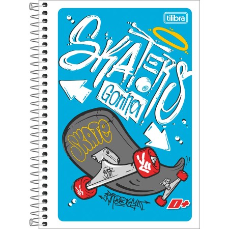 Foto ilustrativa Caderno Espiral Capa Flexível 1/4 D+ 48 Folhas