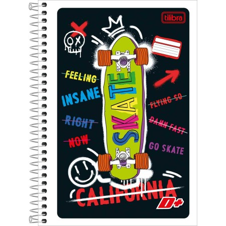 Foto ilustrativa Caderno Espiral Capa Flexível 1/4 D+ 48 Folhas
