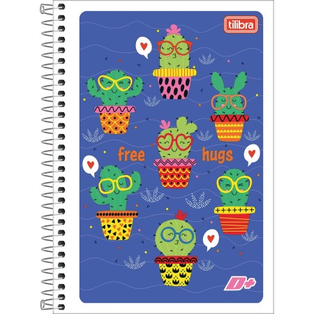 Foto ilustrativa Caderno Espiral Capa Flexível 1/4 D+ 96 Folhas