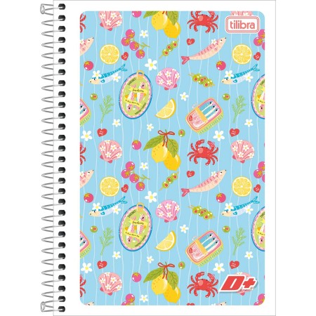 Foto ilustrativa Caderno Espiral Capa Flexível 1/4 D+ 96 Folhas