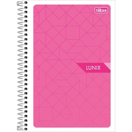 Foto ilustrativa Caderno Espiral Capa Flexível 1/4 Lunix 48 Folhas