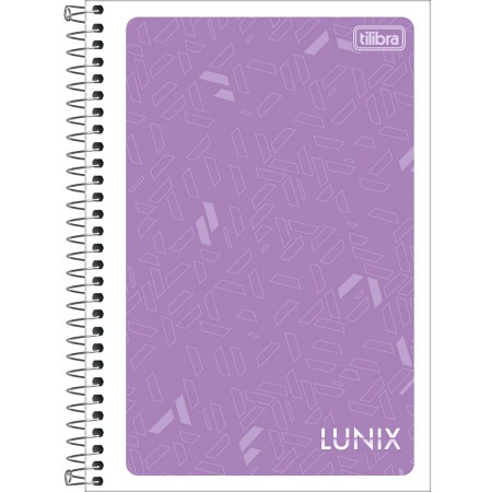 Foto ilustrativa Caderno Espiral Capa Flexível 1/4 Lunix 48 Folhas