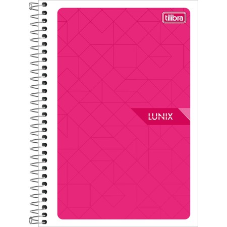 Foto ilustrativa Caderno Espiral Capa Flexível 1/4 Lunix 48 Folhas