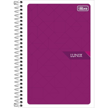 Foto ilustrativa Caderno Espiral Capa Flexível 1/4 Lunix 48 Folhas