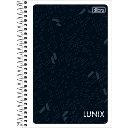 Foto ilustrativa Caderno Espiral Capa Flexível 1/4 Lunix 48 Folhas