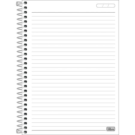 Foto ilustrativa Caderno Espiral Capa Flexível 1/4 Pepper 80 Folhas