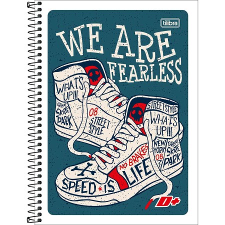 Foto ilustrativa Caderno Espiral Capa Flexível Universitário 1 Matéria D+ 96 Folhas