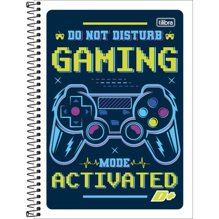 Foto ilustrativa Caderno Espiral Capa Flexível Universitário 1 Matéria D+ 96 Folhas