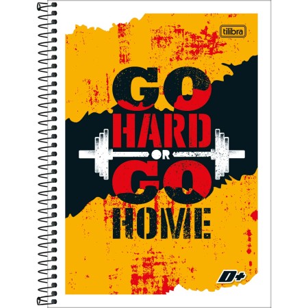 Foto ilustrativa Caderno Espiral Capa Flexível Universitário 1 Matéria D+ 96 Folhas