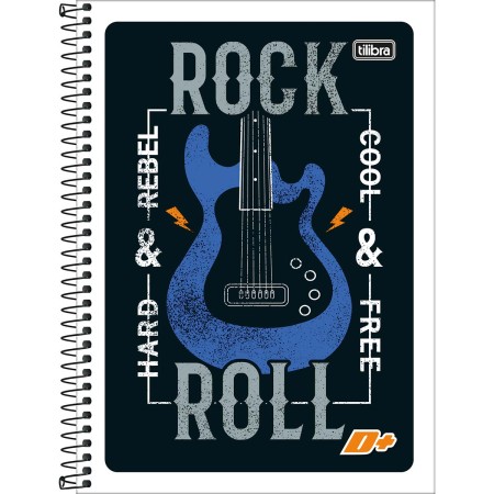 Foto ilustrativa Caderno Espiral Capa Flexível Universitário 1 Matéria D+ 96 Folhas