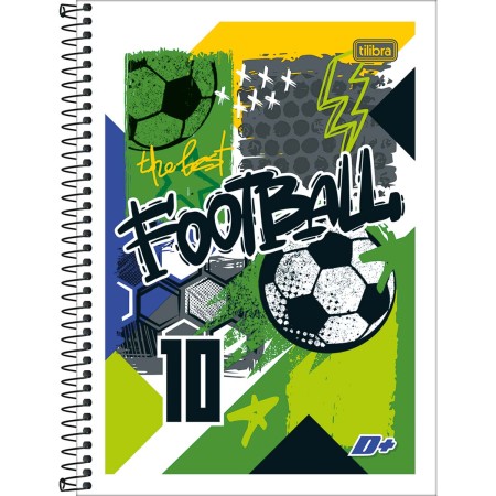 Foto ilustrativa Caderno Espiral Capa Flexível Universitário 1 Matéria D+ 96 Folhas