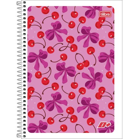 Foto ilustrativa Caderno Espiral Capa Flexível Universitário 1 Matéria D+ Feminino 96 Folhas