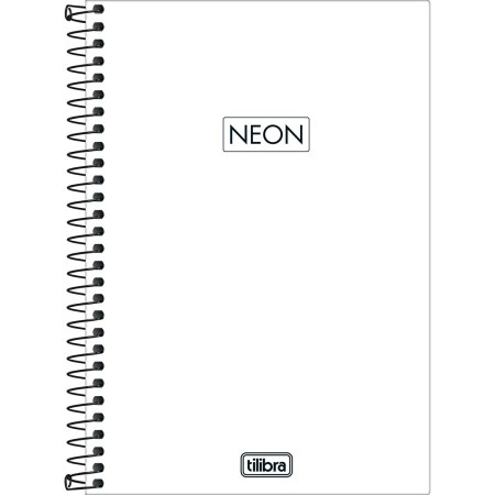 Foto ilustrativa Caderno Espiral Capa Plástica 1/4 Neon Fit Masculino 80 Folhas