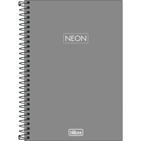 Foto ilustrativa Caderno Espiral Capa Plástica 1/4 Neon Fit Masculino 80 Folhas