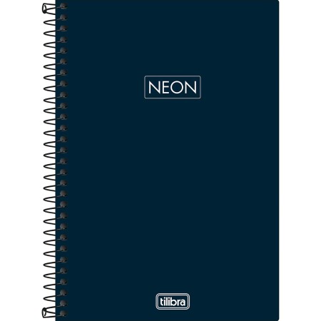 Foto ilustrativa Caderno Espiral Capa Plástica 1/4 Neon Fit Masculino 80 Folhas
