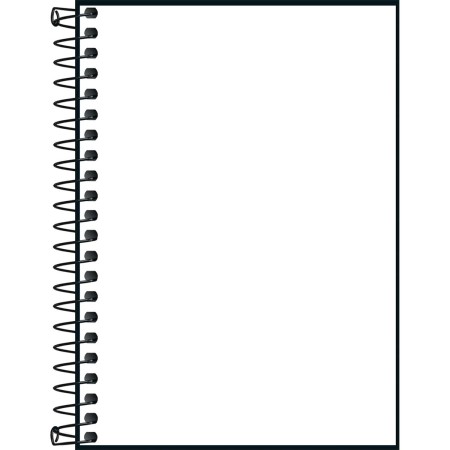 Foto ilustrativa Caderno Espiral Capa Plástica 1/8 Neon Fit 80 Folhas