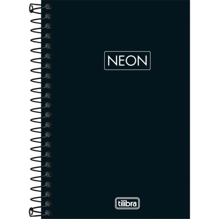 Foto ilustrativa Caderno Espiral Capa Plástica 1/8 Neon Fit 80 Folhas