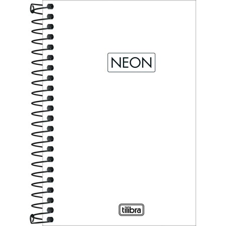 Foto ilustrativa Caderno Espiral Capa Plástica 1/8 Neon Fit 80 Folhas