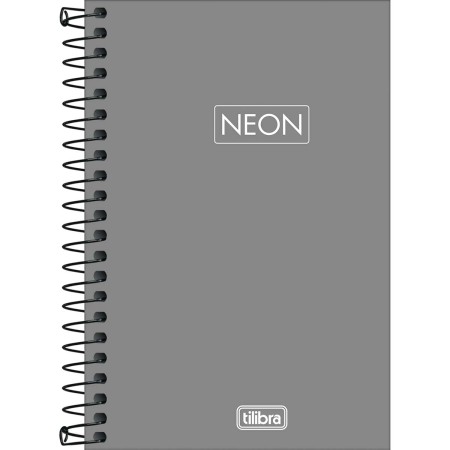 Foto ilustrativa Caderno Espiral Capa Plástica 1/8 Neon Fit 80 Folhas