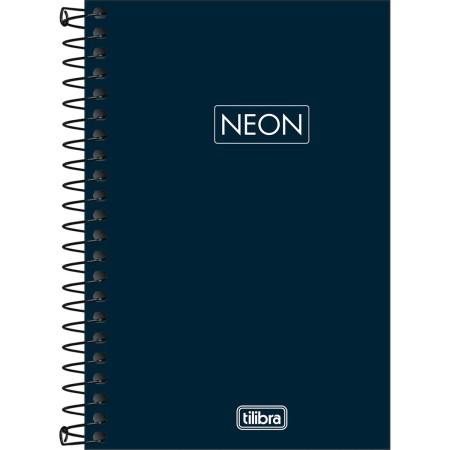 Foto ilustrativa Caderno Espiral Capa Plástica 1/8 Neon Fit 80 Folhas