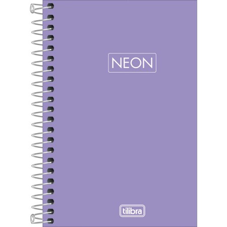 Foto ilustrativa Caderno Espiral Capa Plástica 1/8 Neon Fit Feminino 80 Folhas