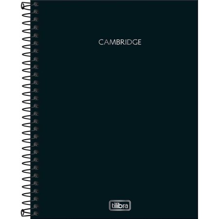 Foto ilustrativa Caderno Executivo Espiral Capa Dura Colegial Cambridge 90 Gramas 80 Folhas