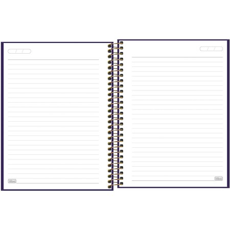 Foto ilustrativa Caderno Executivo Espiral Capa Dura Colegial Napoli 63 Gramas 80 Folhas
