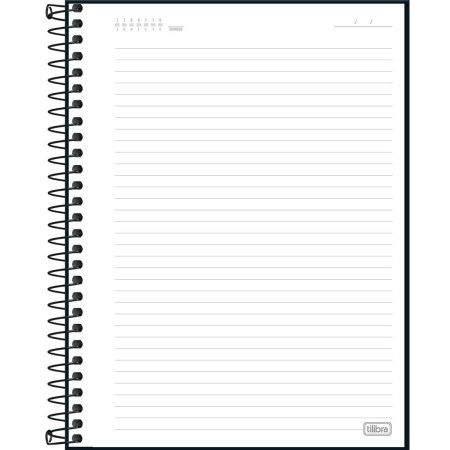 Foto ilustrativa Caderno Executivo Espiral Capa Dura Colegial Organizer 80 Folhas