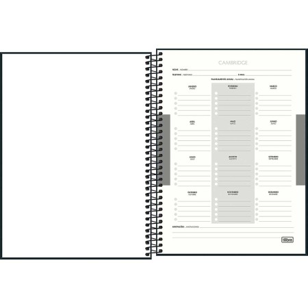 Foto ilustrativa Caderno Executivo Espiral Capa Dura Universitário Cambridge 90 Gramas 80 Folhas