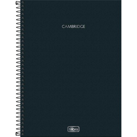 Foto ilustrativa Caderno Executivo Espiral Capa Dura Universitário Cambridge 90 Gramas 80 Folhas
