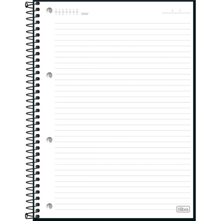 Foto ilustrativa Caderno Executivo Espiral Capa Dura Universitário Organizer 80 Folhas