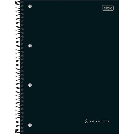 Foto ilustrativa Caderno Executivo Espiral Capa Dura Universitário Organizer 80 Folhas