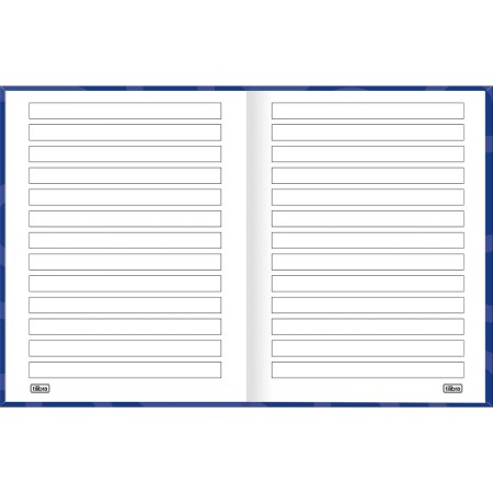Foto ilustrativa Caderno Pauta Ampliada Brochura Capa Dura Tilibra Neuro 48 Folhas