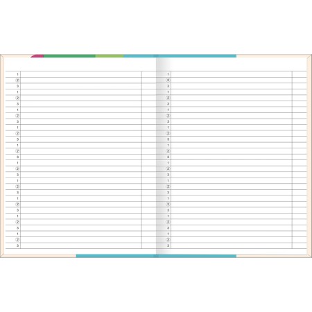 Foto ilustrativa Caderno Pauta Ampliada Brochura Capa Dura Tilibra Neuro 80 Folhas