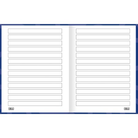 Foto ilustrativa Caderno Pauta Ampliada Brochura Capa Dura Tilibra Neuro 80 Folhas