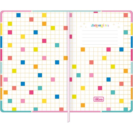 Foto ilustrativa Caderno Pontilhado Costurado Capa Dura Fitto G Be Nice 90 Gramas 80 Folhas