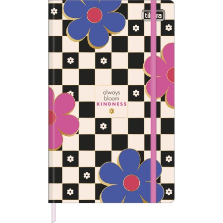 Foto ilustrativa Caderno Pontilhado Costurado Capa Dura Fitto G Check Pop 90 Gramas 80 Folhas