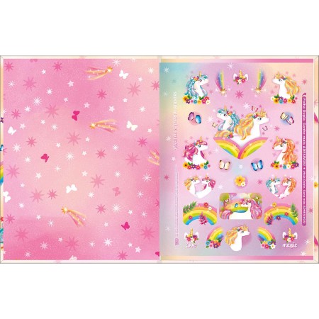 Foto ilustrativa Caderno Quadriculado 1x1 cm Brochura Capa Dura Blink 40 Folhas