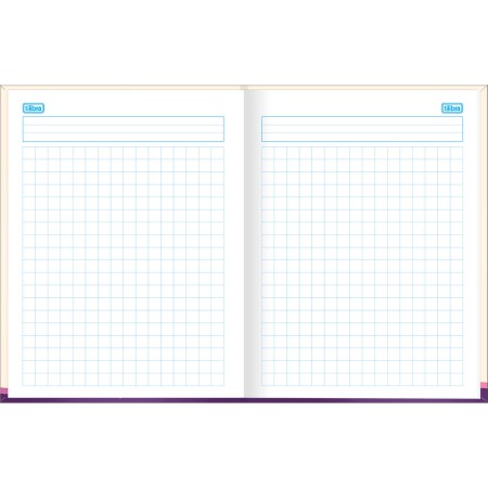 Foto ilustrativa Caderno Quadriculado 1x1 cm Brochura Capa Dura Blink 40 Folhas