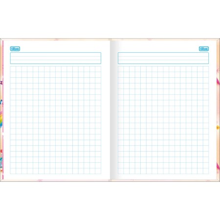 Foto ilustrativa Caderno Quadriculado 1x1 cm Brochura Capa Dura Blink 40 Folhas