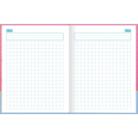 Foto ilustrativa Caderno Quadriculado 1x1 cm Brochura Capa Dura Capyclub 40 Folhas