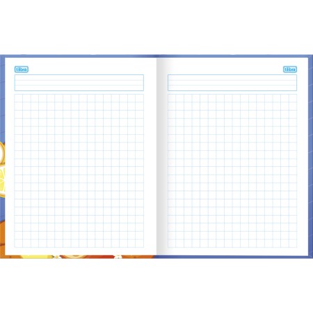 Foto ilustrativa Caderno Quadriculado 1x1 cm Brochura Capa Dura Capyclub 40 Folhas