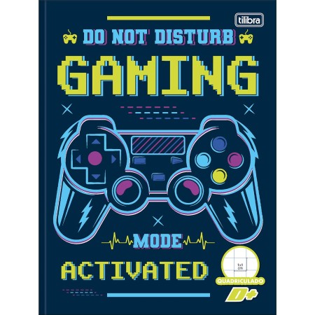 Foto ilustrativa Caderno Quadriculado 1x1 cm Brochura Capa Dura D+ 40 Folhas