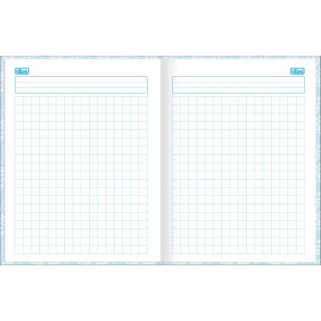 Foto ilustrativa Caderno Quadriculado 1x1 cm Brochura Capa Dura Jolie 40 Folhas