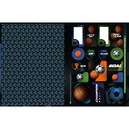 Foto ilustrativa Caderno Quadriculado 1x1 cm Brochura Capa Dura Score 40 Folhas