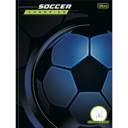 Foto ilustrativa Caderno Quadriculado 1x1 cm Brochura Capa Dura Score 40 Folhas