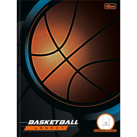 Foto ilustrativa Caderno Quadriculado 1x1 cm Brochura Capa Dura Score 40 Folhas