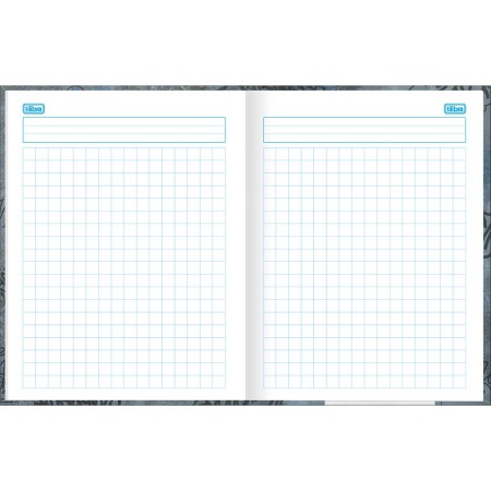 Foto ilustrativa Caderno Quadriculado 1x1 cm Brochura Capa Dura Zoom+ 40 Folhas