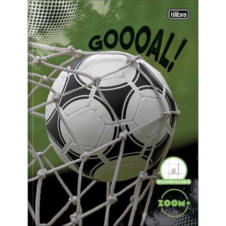 Foto ilustrativa Caderno Quadriculado 1x1 cm Brochura Capa Dura Zoom+ 40 Folhas